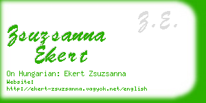 zsuzsanna ekert business card